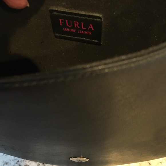Furla Black Bag  9 1/2 High, 11 Wide - Picture 6 of 8